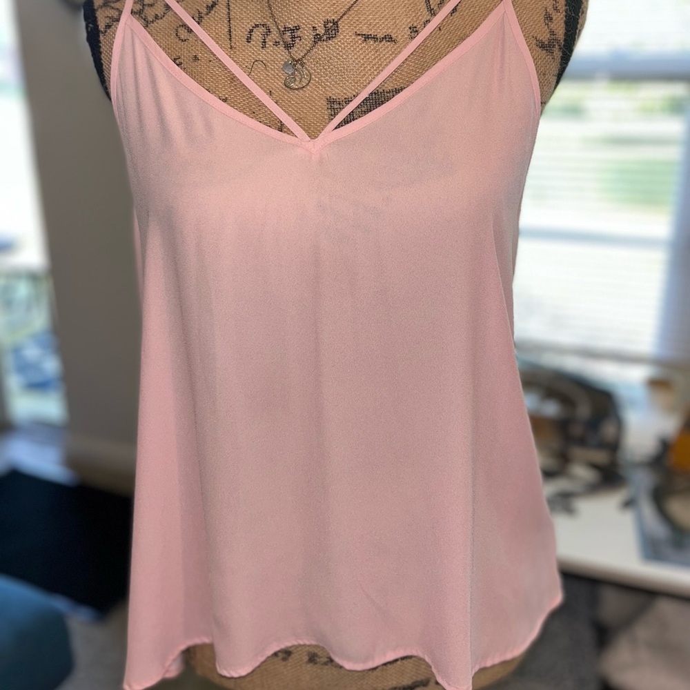 Lush S pink tank top blouse